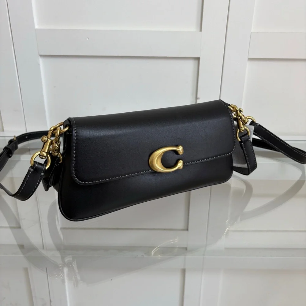 Coach Black Leather Mini Tabby Shoulder Bag - Picture 2 of 4